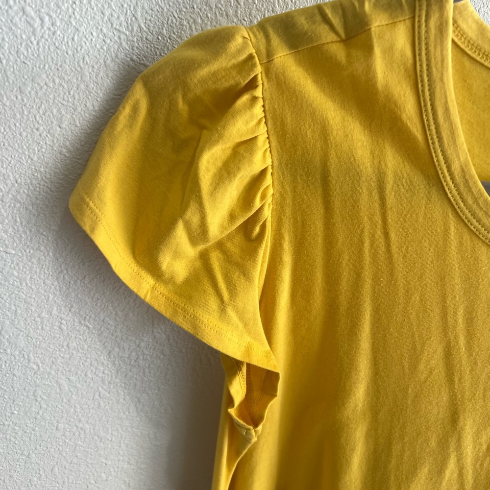 Time and Tru Yellow Tiered Ruffle Dress - Picture 3 of 9